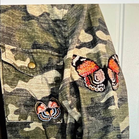 Gap CAMO Embroidered Utility Jacket Size Small - Picture 2 of 8